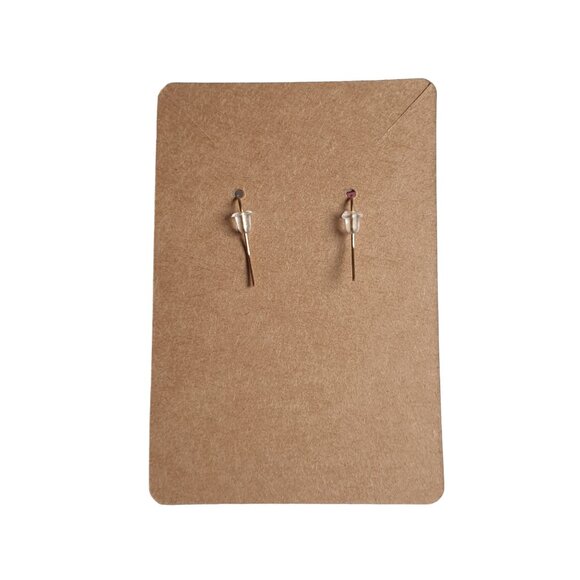 Handmade Gold Dangle Earrings Beads Elegant Jewelry Women Unique Gift Idea - Picture 2 of 3